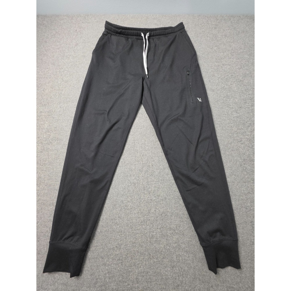 Vuori Sunday Performance Jogger Pants Mens Medium Black Tapered Leg Drawstring